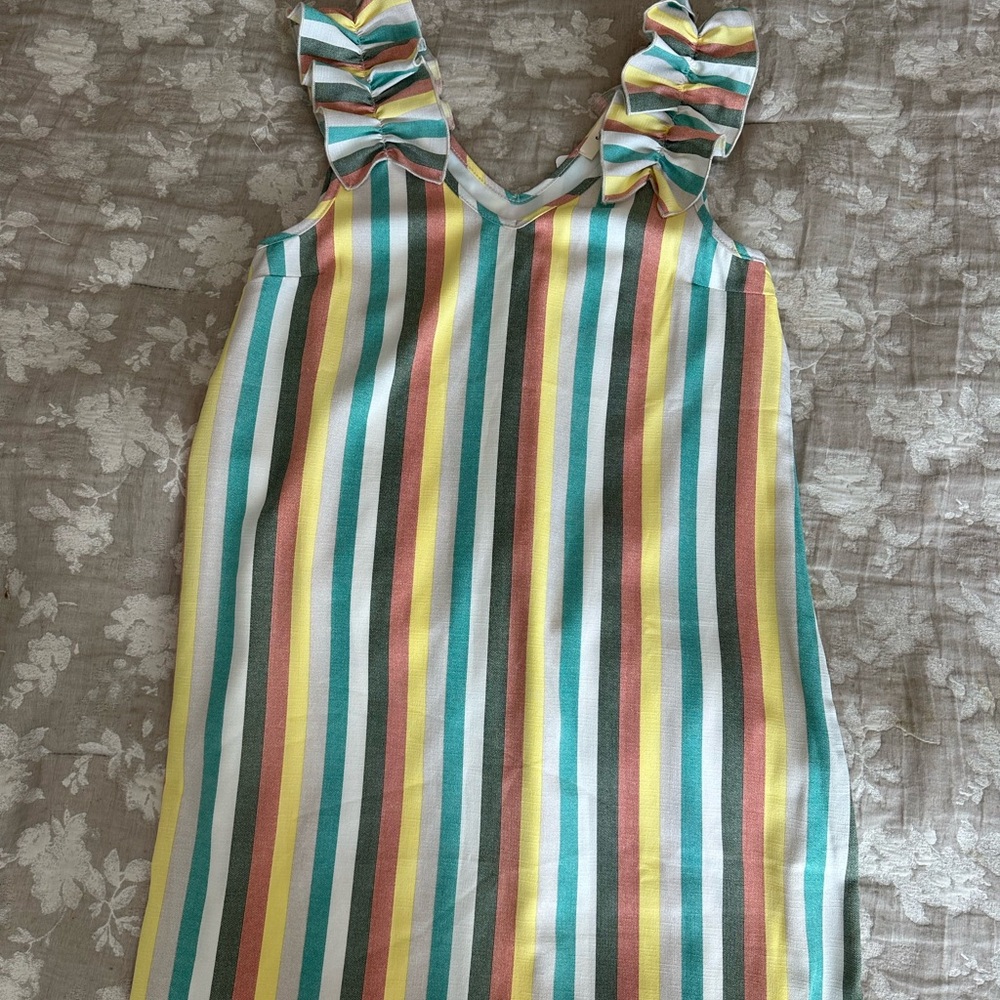 Entro Striped Mini Dress - Multicolor